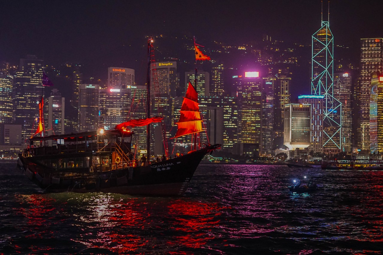 Aqua Luna junk boat in Hong Kong is one of the 21 Hong Kong fun activities 