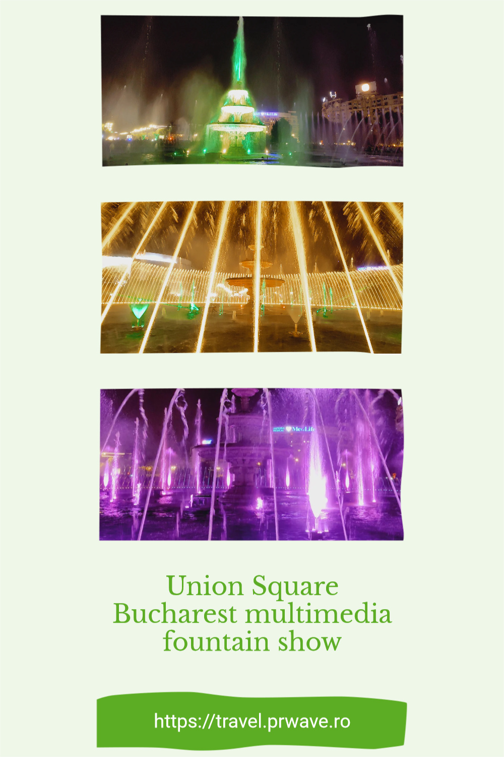 Union Square Bucharest fountain show: everything you need to know about Piata Unirii multimedia fountain show (videos included) #fountainshow #magicalshow #singingfountainshow #magicalfountainshow #bucharestfountains #bucharestfountainsshow