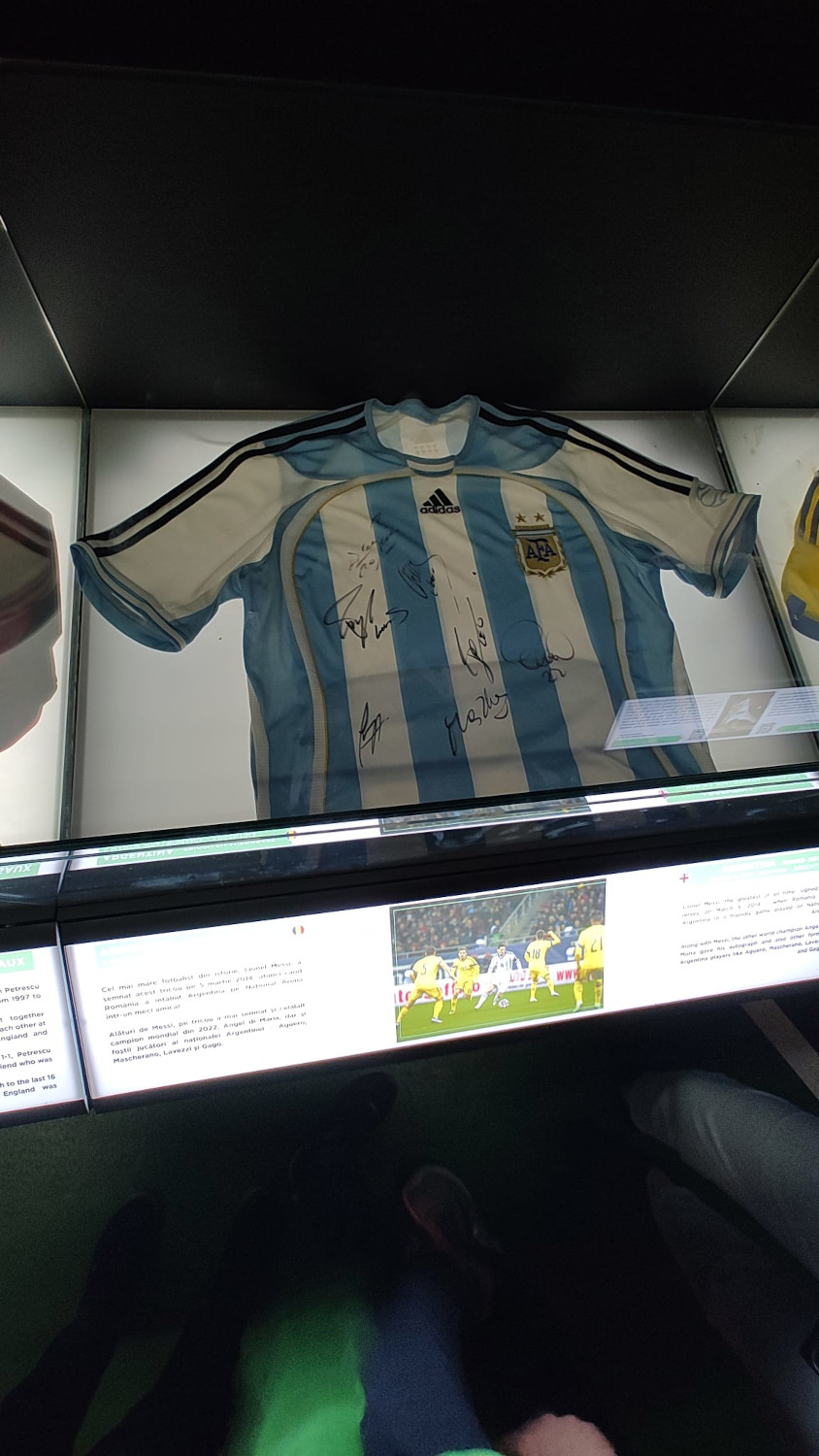 The shirt worn by Lionel Messi 