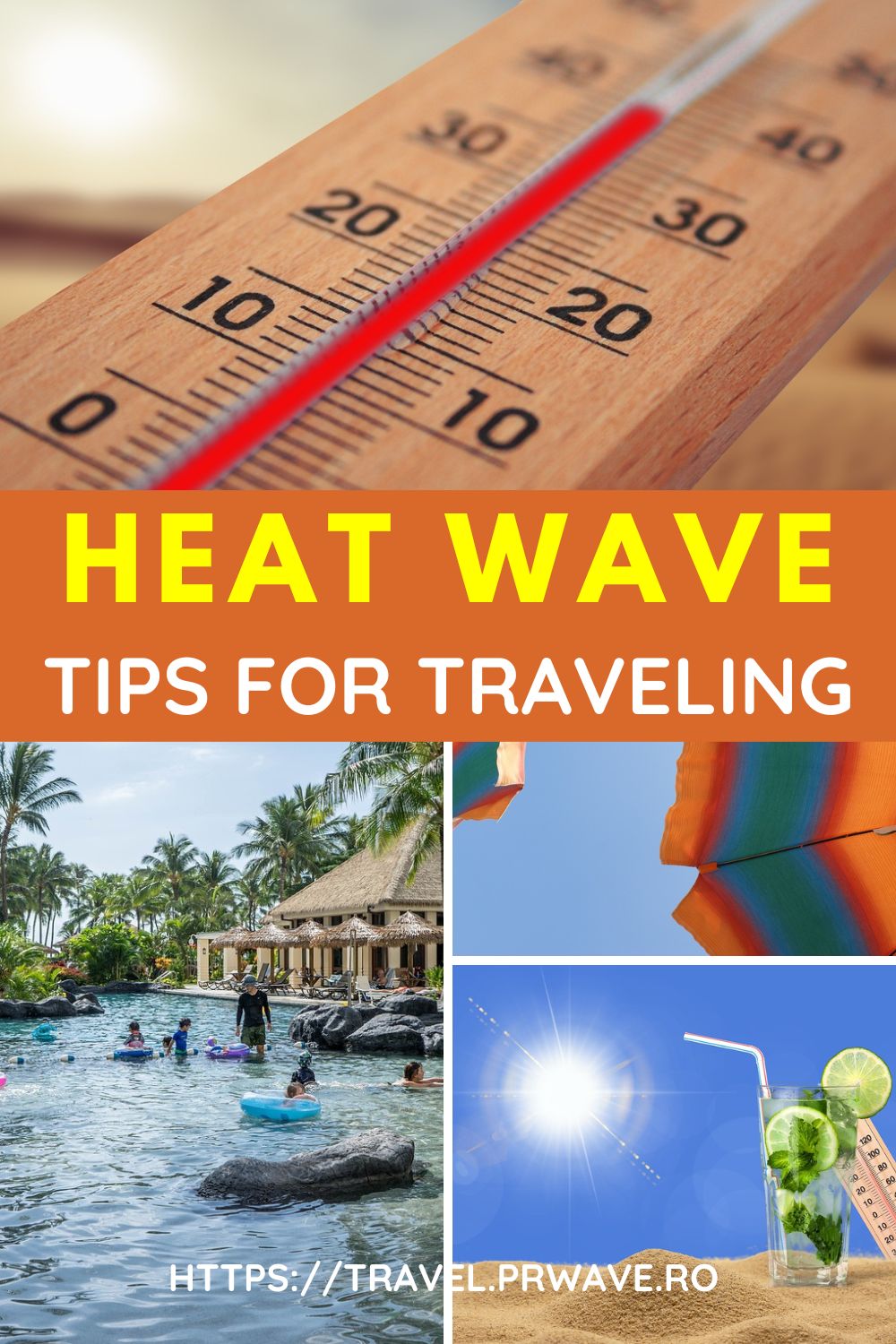 Heat Wave: Tips for Traveling in Hot Weather. Discover how to travel during a heatwave. Useful tips from a seasoned traveler #heatwave #summer #hotweather #heatwavetips #heatwavehealth #health #travel #traveltips